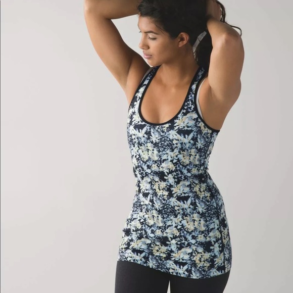 Lululemon CRB Cool Racerback Tank Top Floral - Picture 3 of 6